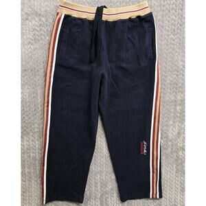 P‎ Miller Mens 2XL Sweatpants Heavyweight Blue Fubu Sportswear Baggy Y2K
